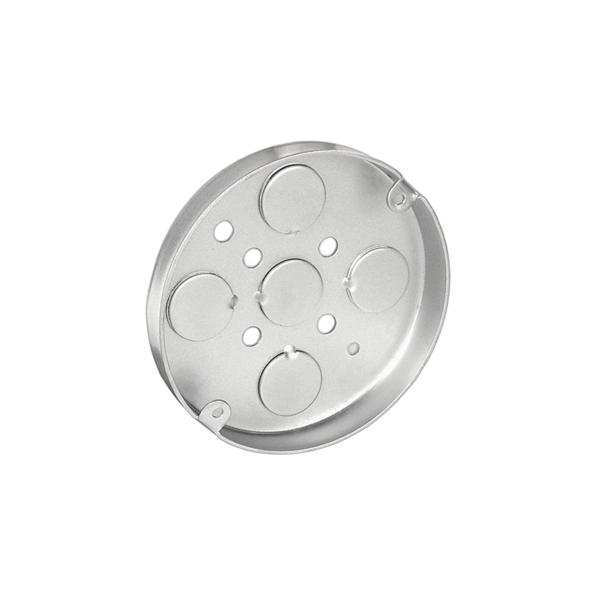 4" CEILING PAN/RING SUPPORT, 4" DEEP, 3/4 AND 1/2 KO, METALLIC | Hubbell