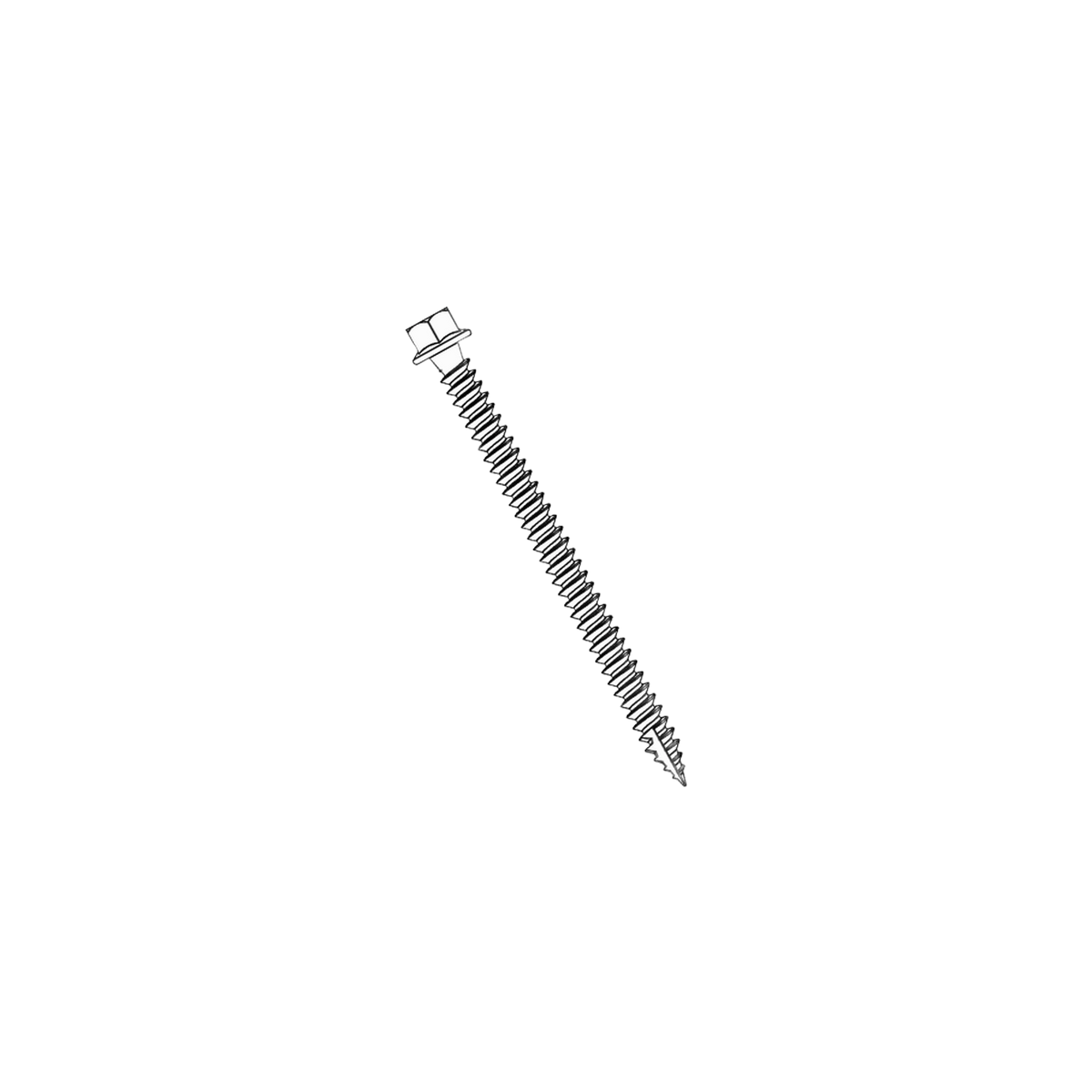 IRONRIDGE (HUG) STRUCTURAL SCREW, #14 SS SELF DRILLING WITH EPDM WASHER | IronRidge