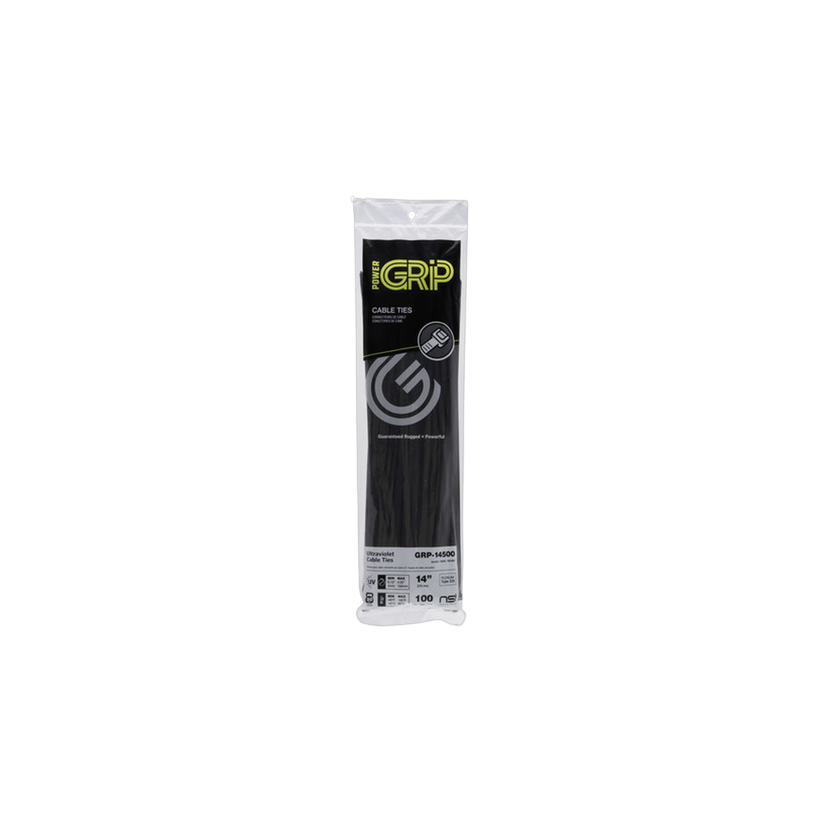 NSI GRP14500 14IN BLACK CABLE TIE | Generic
