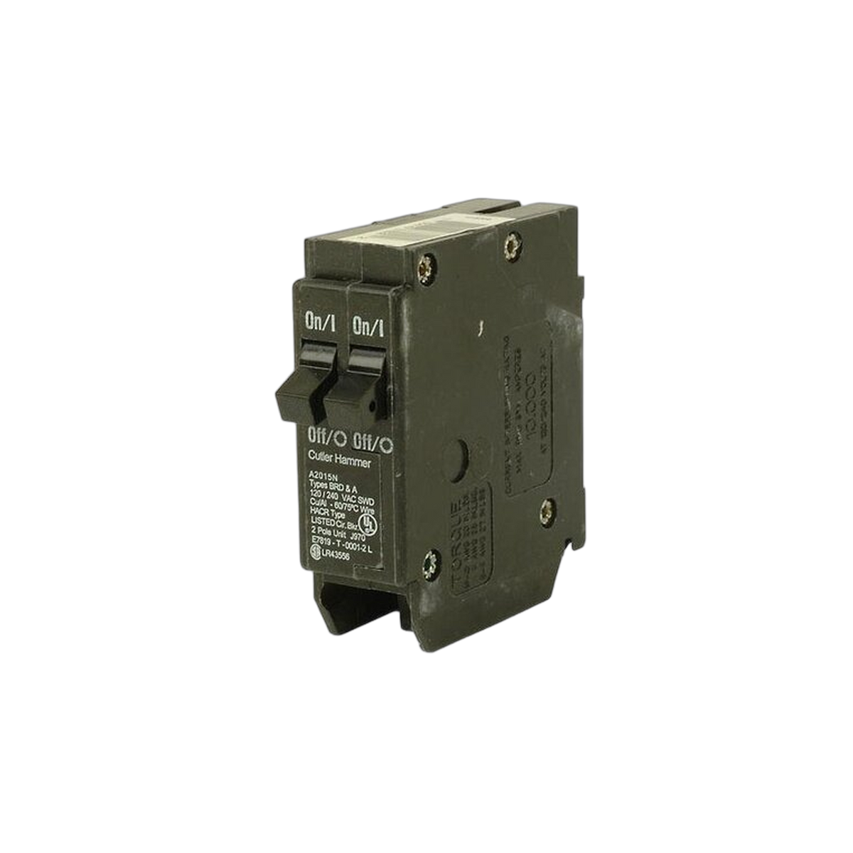 CUT BR1515 BR DUPLEX BREAKER 2-15A/1 POLE 120/240V 10K NON-CTL | Eaton