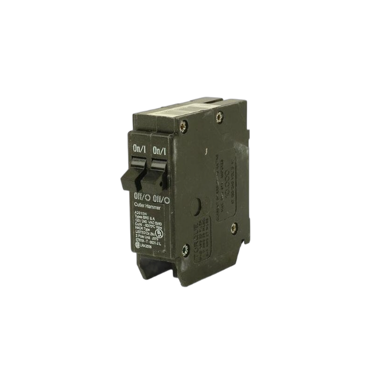 CUT BR2020 BR DUPLEX BREAKER 2-20A/1 POLE 120/240V 10K NON-CTL | Eaton