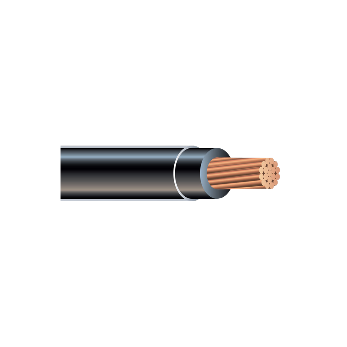 THHN 4 STR BLACK 500' | Copper