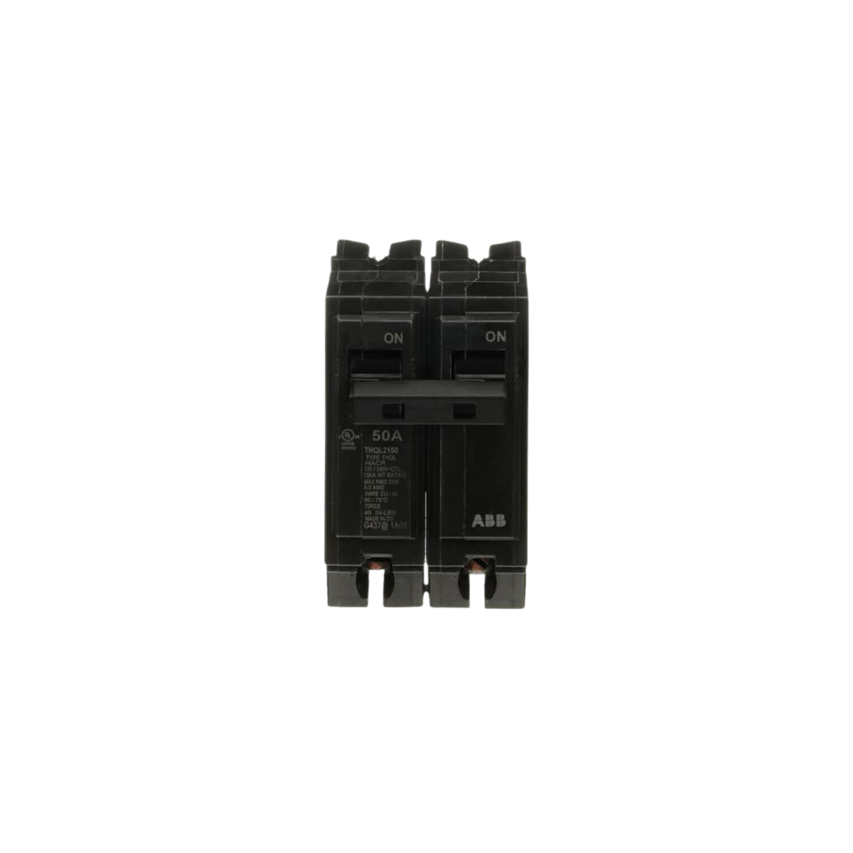 50AMP 1 IN. DOUBLE-POLE CIRCUIT BREAKER THQL2150 | General Electric