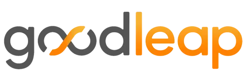 Goodleap logo with 'good' in gray and 'leap' in orange